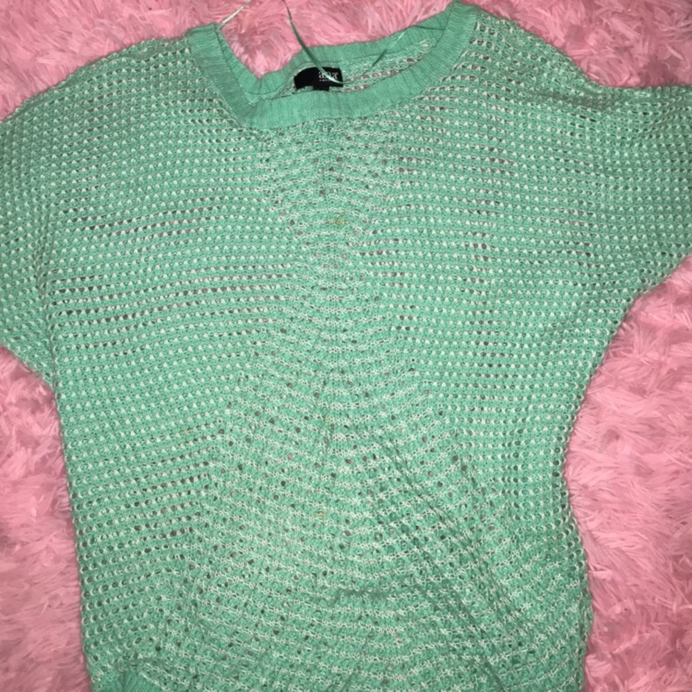 Mint colored plus size sweater